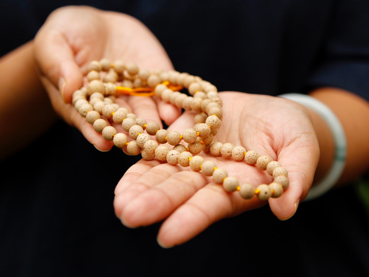 Knotted Lotus Seed Mala